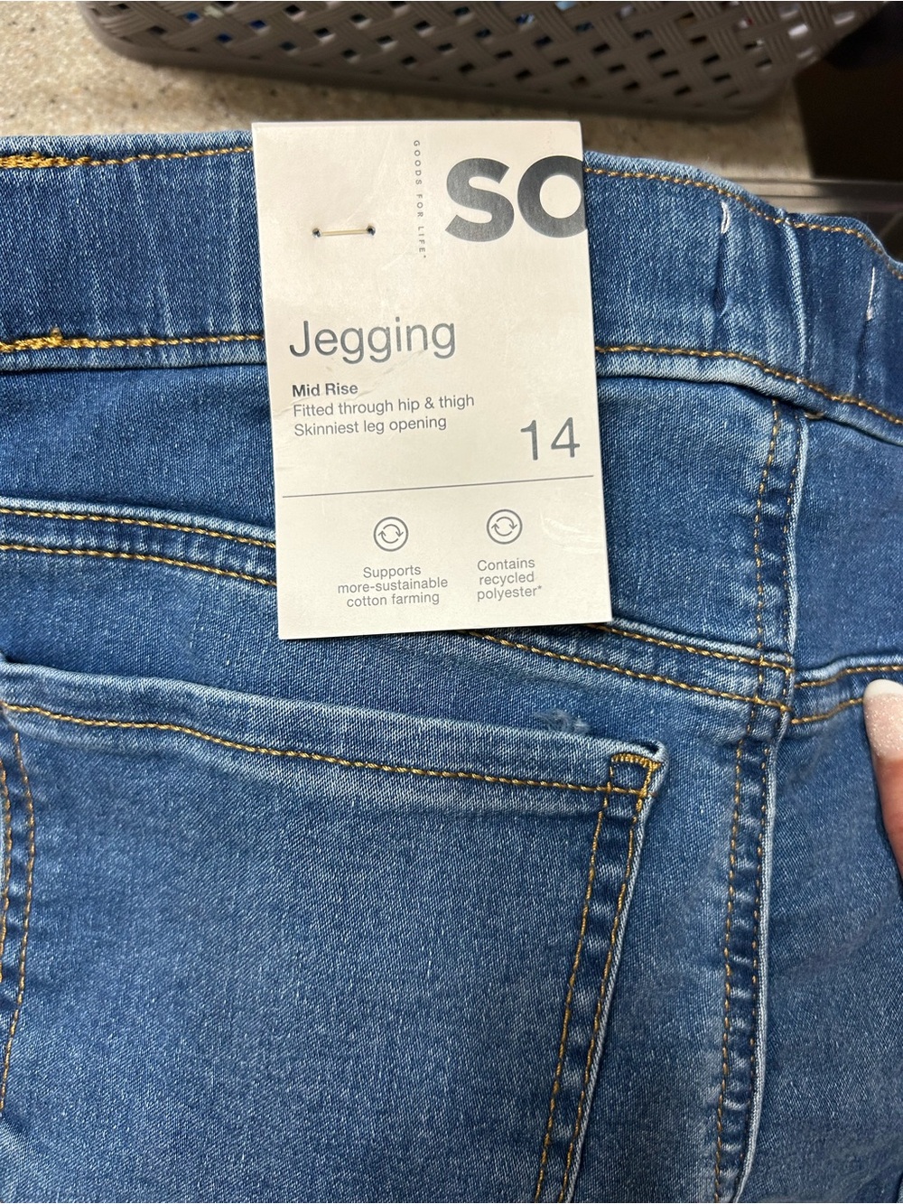 Kohl's Blue Mid-Rise Jeggings